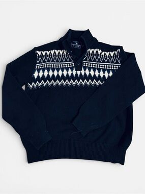 American Living Chunky 100% Cotton Alpine Sweater L Mint Condition Cabincore